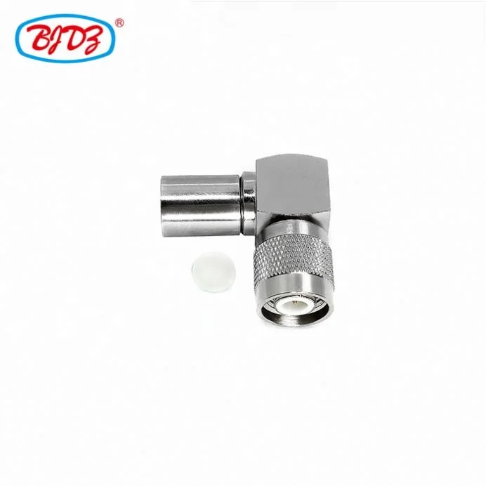 Manufacturer supply Wholesale TNC Male 90 degree crimp TNC plug male connector for LMR400 RG8 RG8 RF Coax Coaxial connector