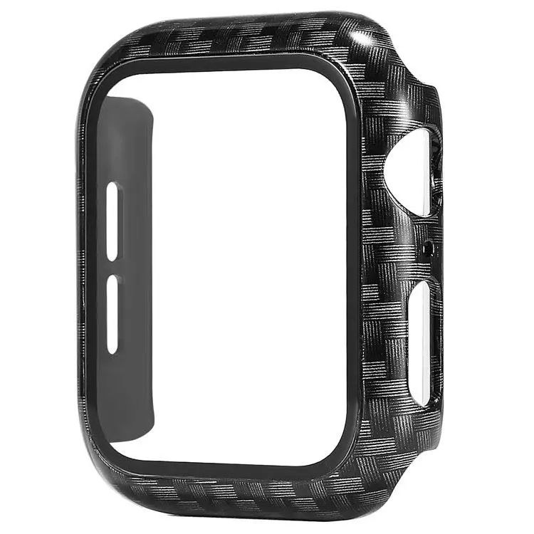 Cr PC Watch Case with Tempered Glass Screen Protector Compatible with Apple Watch Series 6 SE Series 5 Series 4 44mm