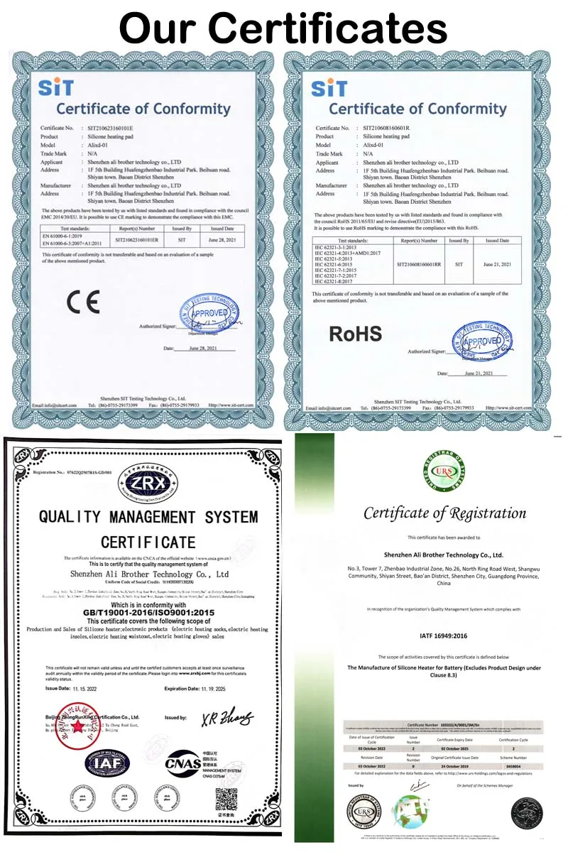 CE RoHS Approved Silicone Induction Heater Industrial Heating Blankets