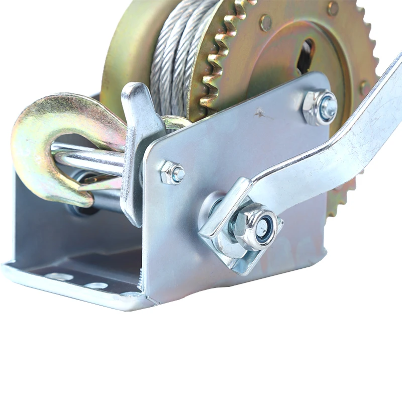 
Easy Operated 2 Ton Worm Gear Cylindrical Gearbox For Hand Winch 