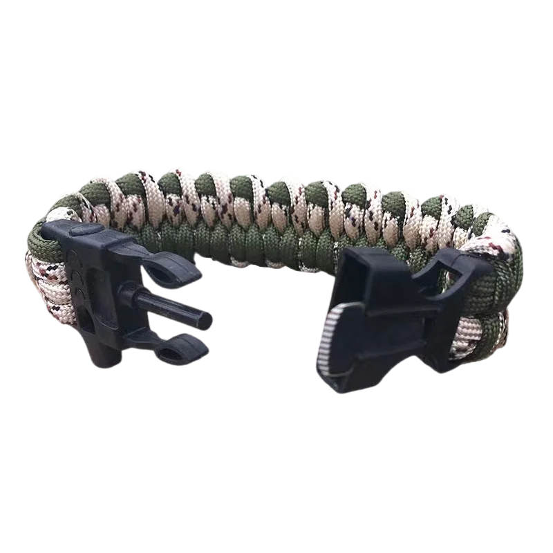 New Design High Strength paracord braided survival bracelet