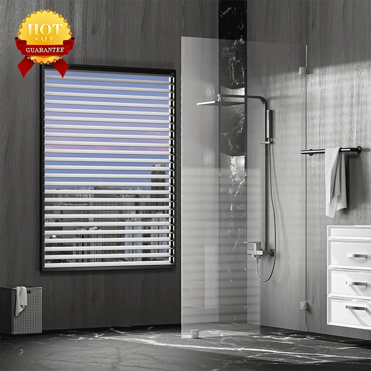 CKB OEM ODM Bathroom Chrome Clear Tempered Glass Shower Door Frameless Panel Stand Up Shower