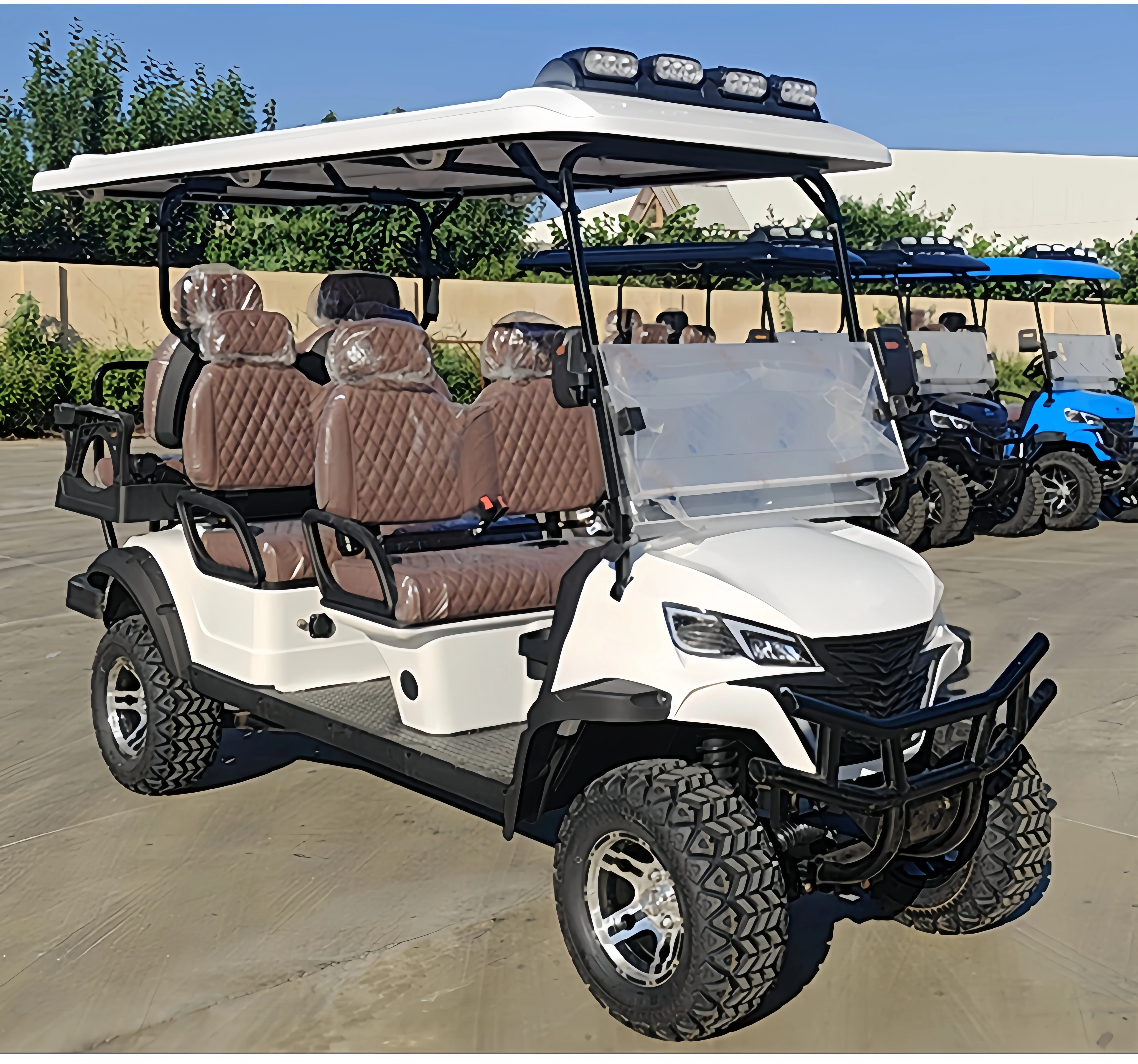 72 48 volt lithium golf cart 2 seat golf cart 2024 cargo adult with four wheel golf cart