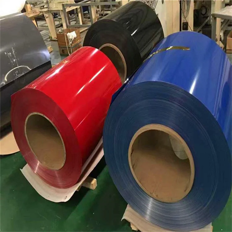 PE PVDF Aluminum Stock 1060 3003 3004 5052 preprint Color Coated Aluminium metal Coil for roofing