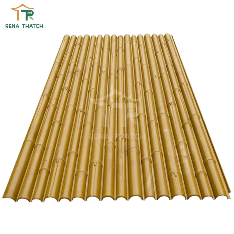 Fireproof 10 ft tall artificial bamboo fencing synthetic bamboo screen artificial bamboo poles for garden