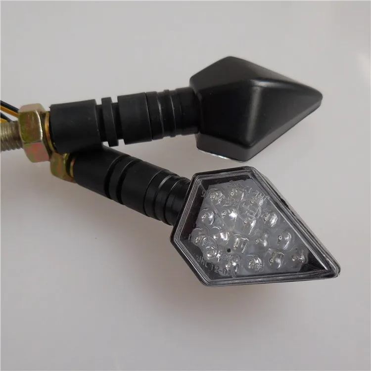 Motorcycle led indicator lights star style 12V road safety led warning turning  lights winker for electric bikes scooter