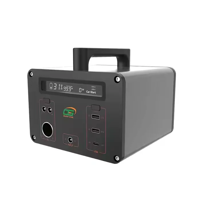 High-Efficiency 500w Solar Power Source For Indoor and Outdoor Emergency LiFePO4 Portable Power Station with Battery Cells