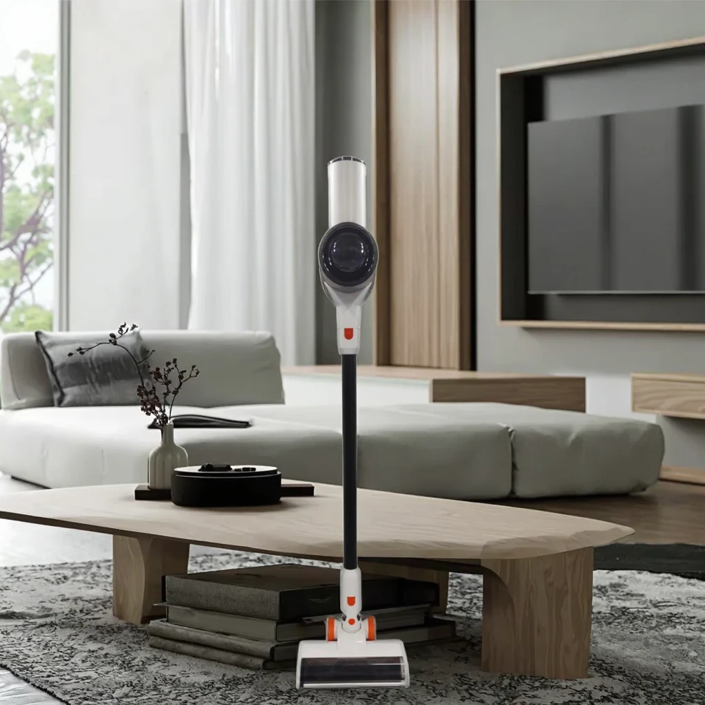 Cordless Cyclone Vacuum Cleaner Upright Installation for Outdoor Garage RV with US/EU Plug Certificated by CB and ROHS