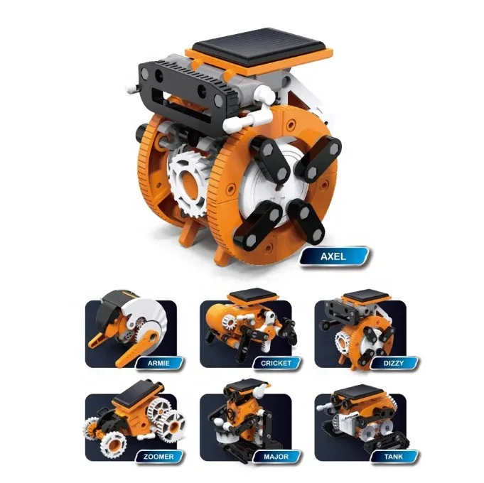 7 In 1 STEM Solar Robot Toy Green Energy Learning Experiment Kit Diy Take Apart Assembly Science Creative Robot For Kids