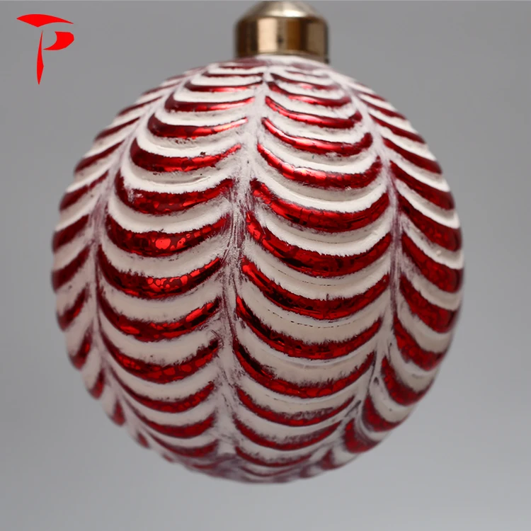 Wave Globe Hanging Christmas Tree Decoration Ornaments Glass Ball