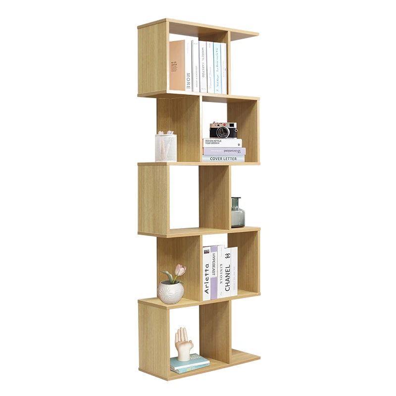 Hot sale space-saving wooden bookshelf storage wood book cabinet