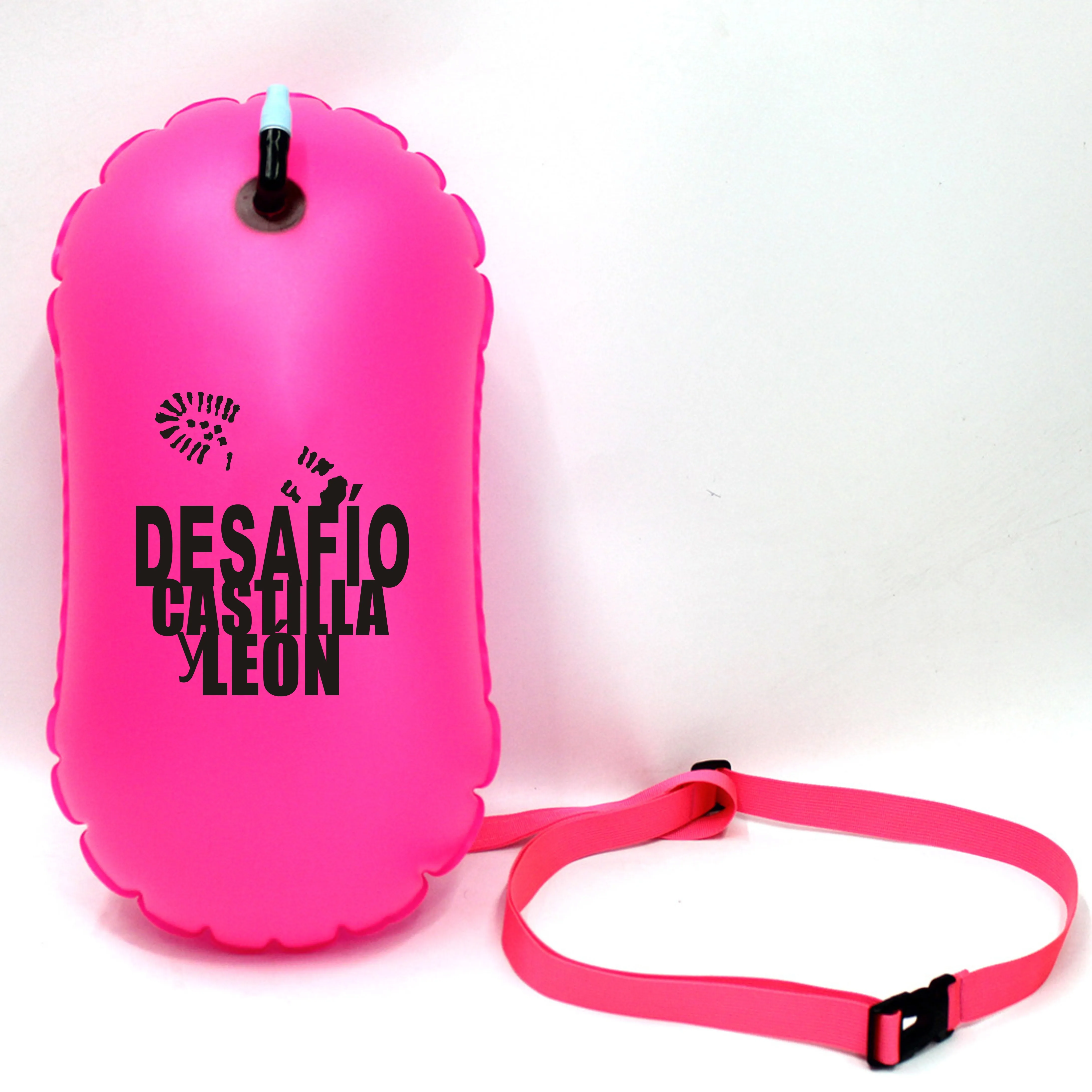 Yufeng factory high quality fee design logo 8kg + instructions inflatable life saving swim bouy float for swimmer sport