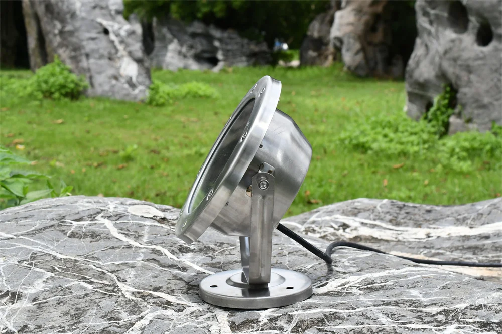 Stainless steel led underwater light ip68 submersible lamp landscape decorative fountain light