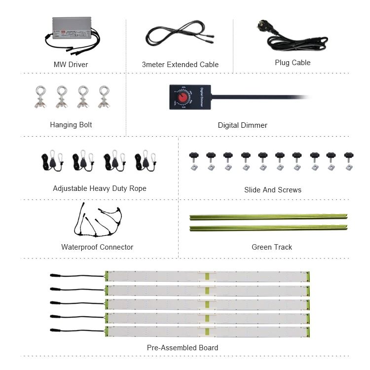 KingBrite Led King Brite 600W Full Spectrum Samsung LM301B LM301H Epistar 660nm Strip Led Bar Grow Light For Vertical Lighting