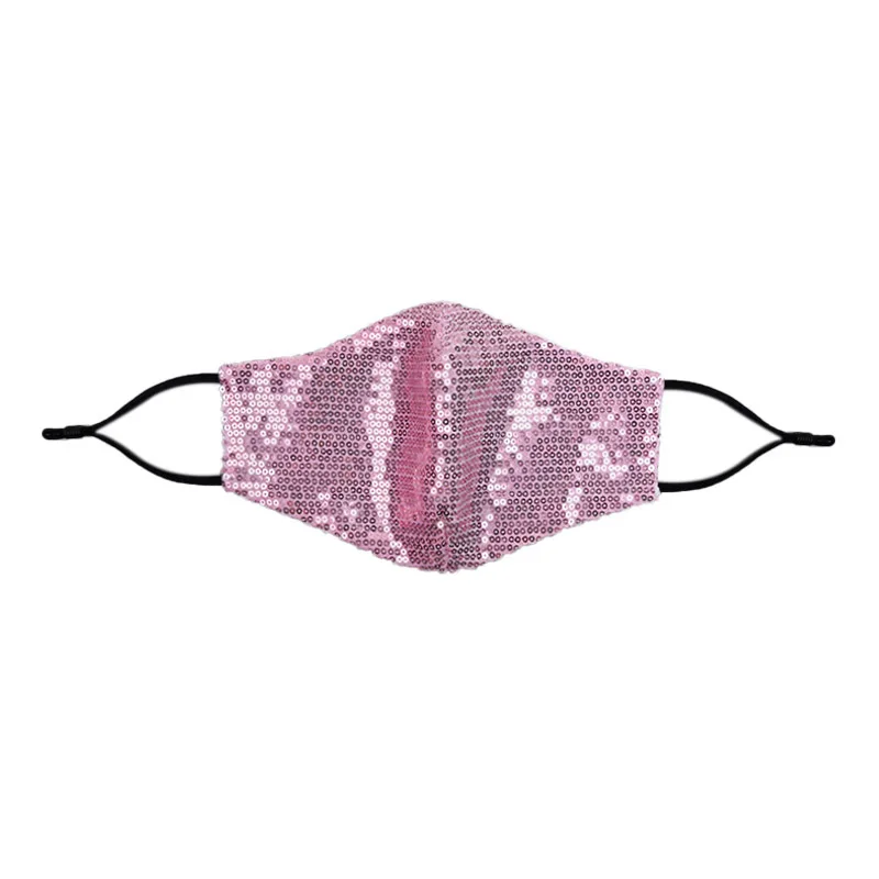 fashion Sequin custom design face maskes girls Multi-color Sparkly Sequins Face Cover Nightclub Masquerade Maskes for Women