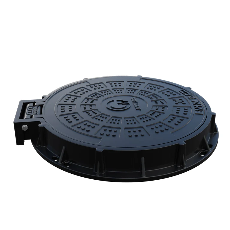 High Tensile 600mm Composite Manhole Covers  40 Ton Load SMC FRP Manhole Lid Manufacturer