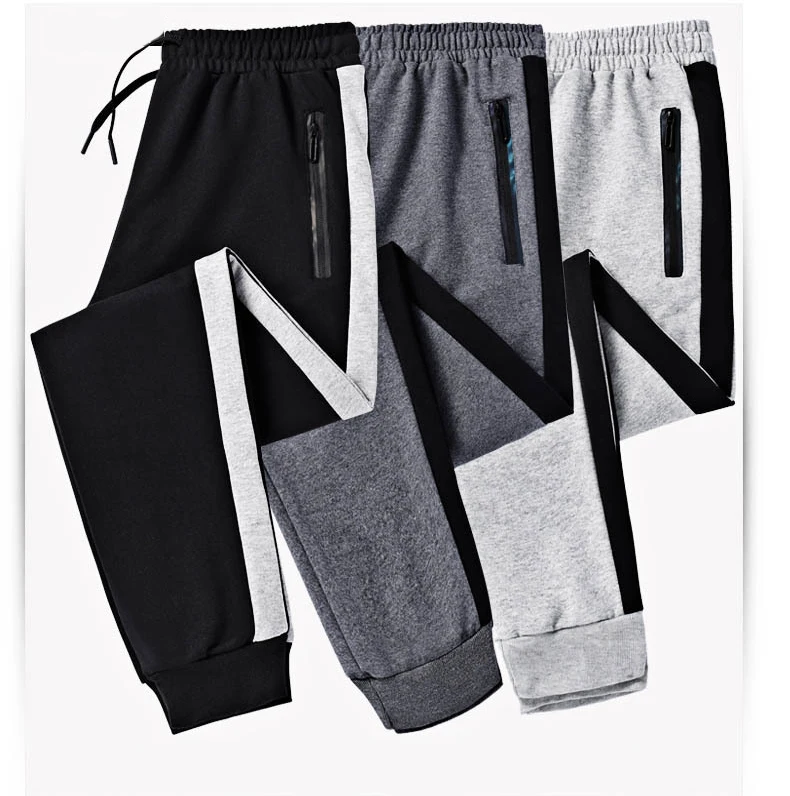 MTR3010 Autumn Fashion Cotton Solid Color Drawstring Jogger Men Sweat Pant Men Plus Size Sweat Pants