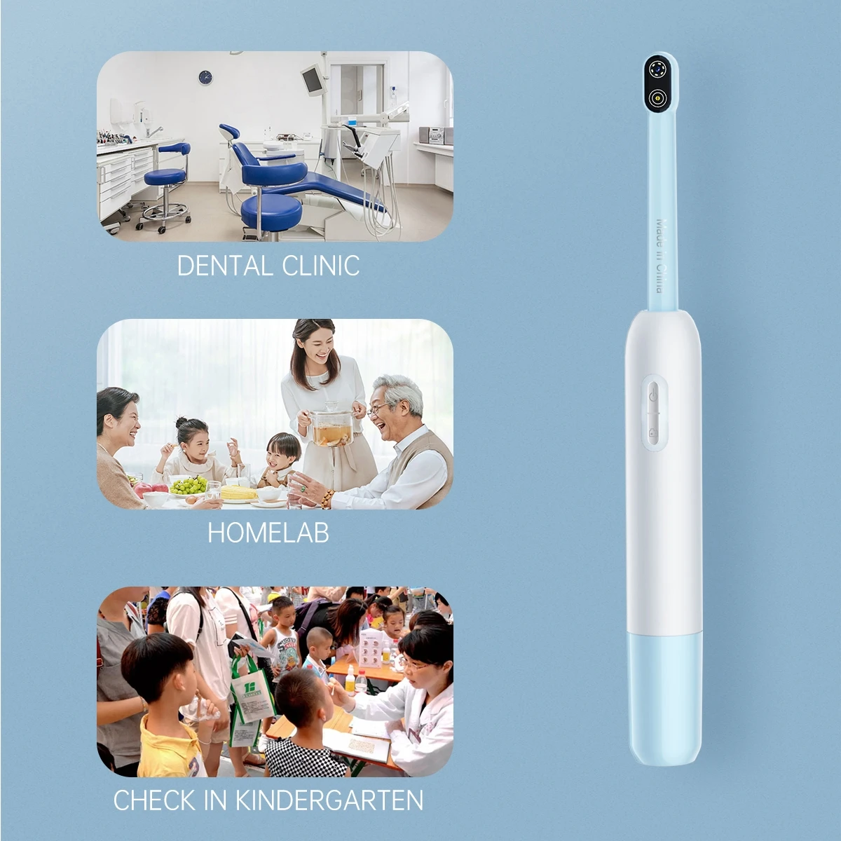 Z70 WIFI Dental mirror intraoral camera 7 LED 2MP 1080HD camera with light and anti-fog Wifi visible dental mirrorr