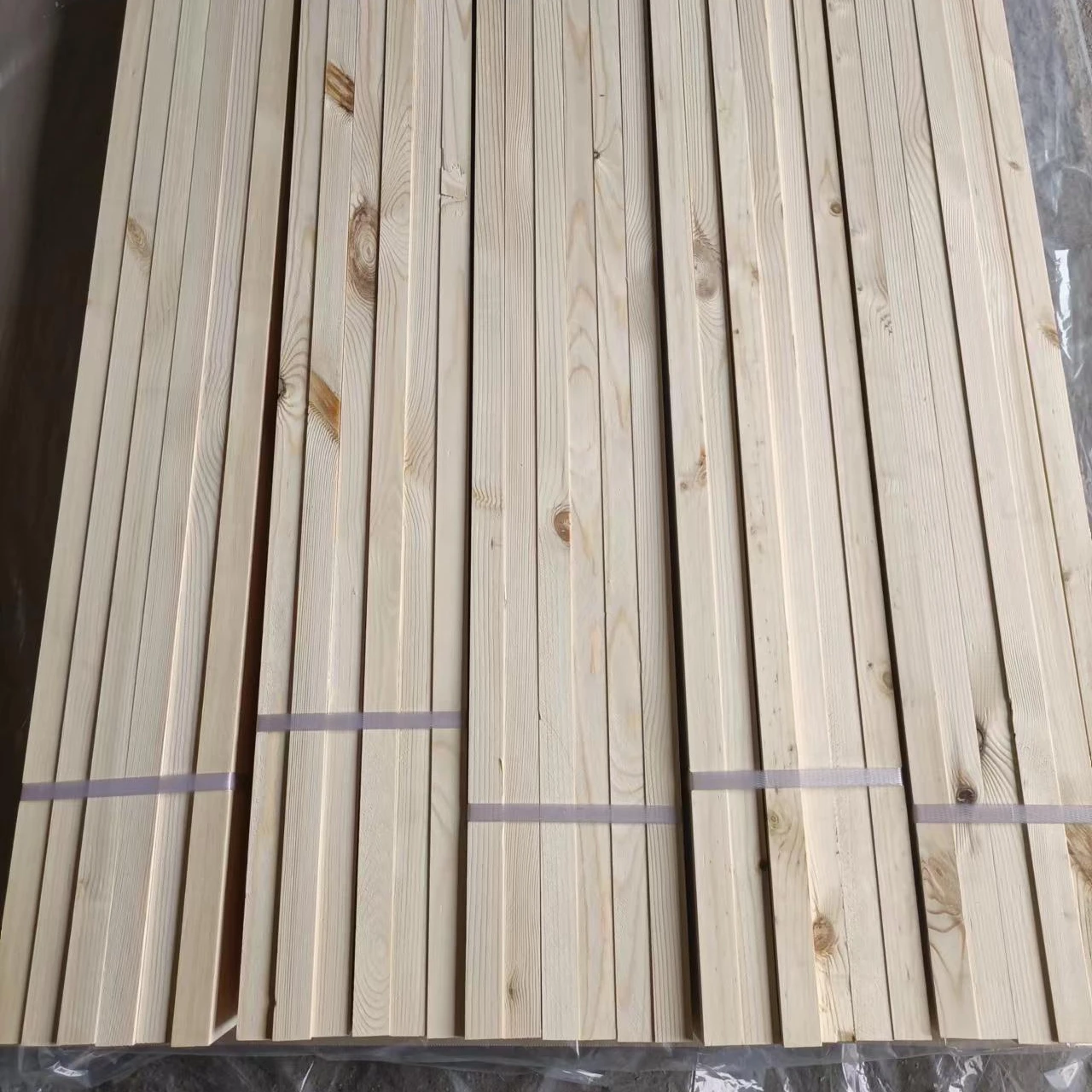 Pine Wood Building Keel Solid Pine Wood Board Building Wood Factory Selling Price