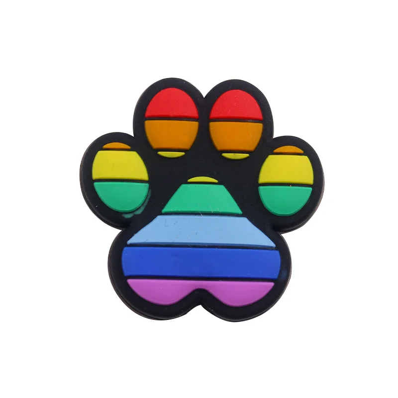 New Protect Animals Dog Claw Shaped Silicone Focal Beads for Jewelry Pen Making Baby Teether Necklace Pacifier Chain Charms