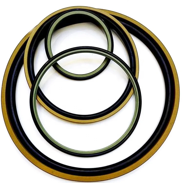 High Performance 40% Bronze Ptfe Piston Seal Spgo Green Brown Glyd Ring for Hydraulic Cylinders