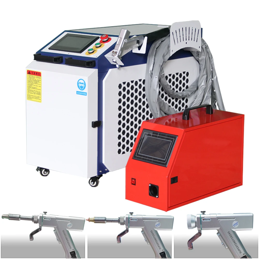 Aluminum sheet 1500W 2000W 3000W 2024 New Water cooled handheld 3 in 1 laser welding machines for metal steel