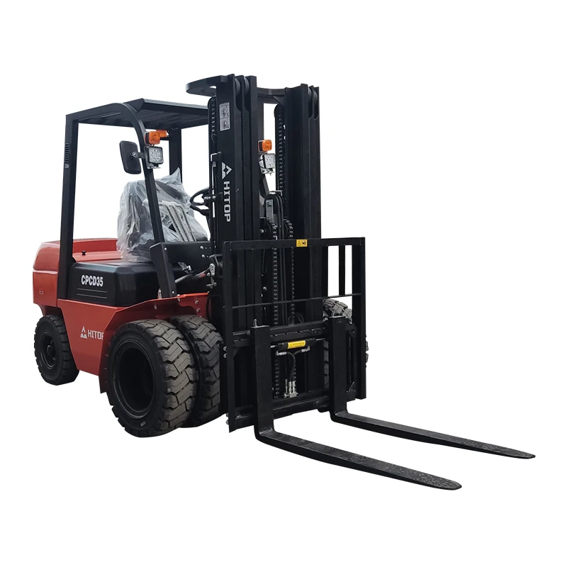 China 5 Ton 4t 7t 2.5 ton Diesel Forklift 4700 mm Triplex Mast 3 Ton 3.5 Ton Forklifts Diesel with Dual Front Tires