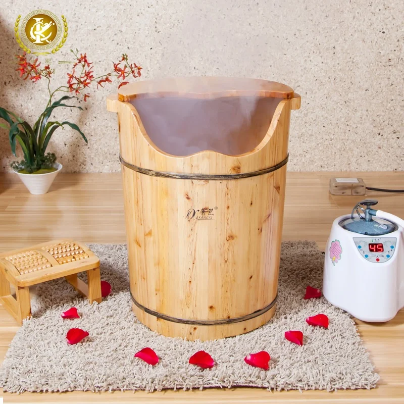 Sichuan New Style Natural Cedar Wooden Foot Bucket Hot Sale