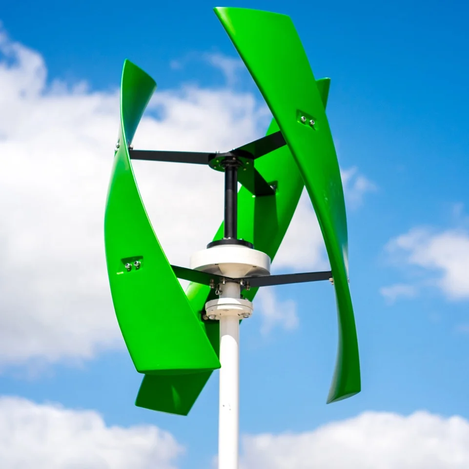 Low Noise 12V 24V 48V Magnet Wind Generator 800W 1000W Vertical Axis Wind Turbine