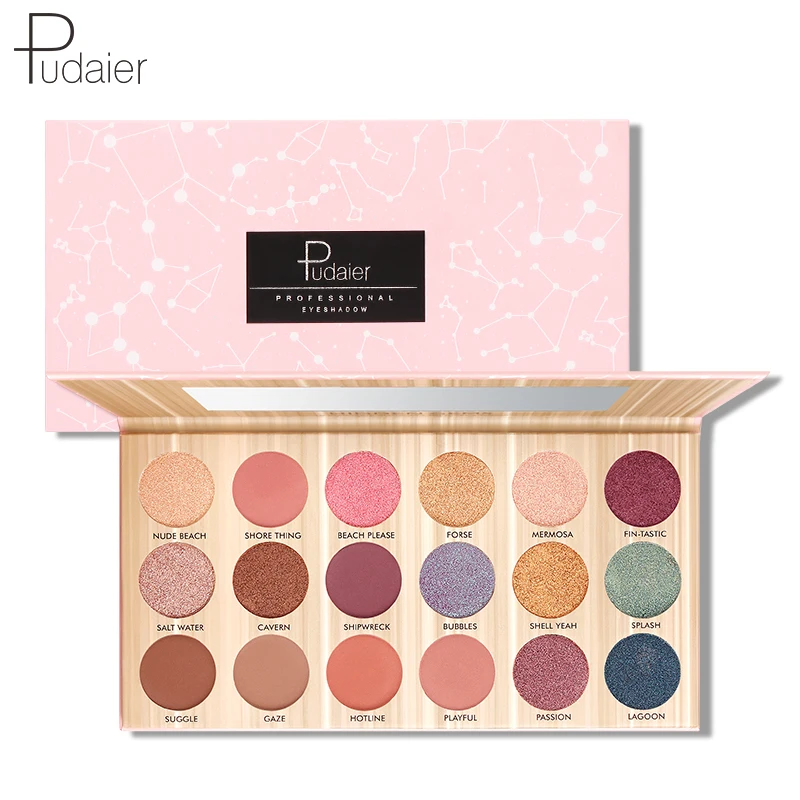 Pudaier Matte Eyeshadow Highly Pigmented Eye Makeup Palette Matte Shimmer Metallic Eyeshadow Pallet