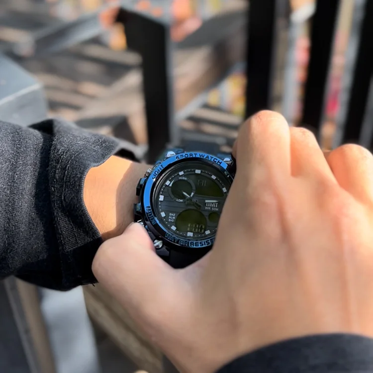 Hight quality multi functional analog digital watch orologio uomo