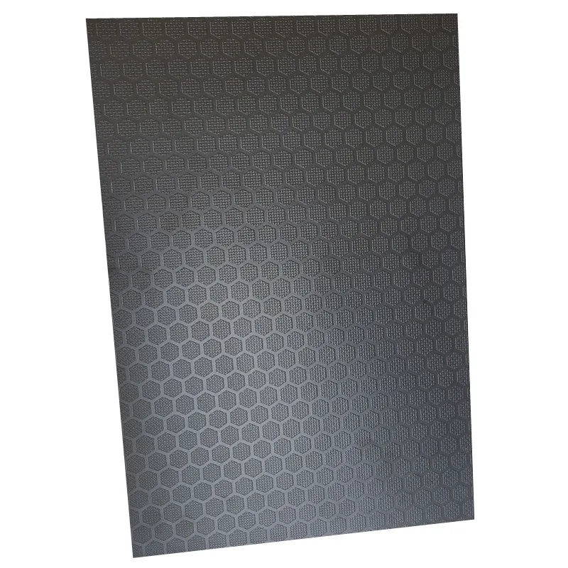 wbp brown film 5*5ft hexa anti slip film faced plywood for stage vehicle flooring