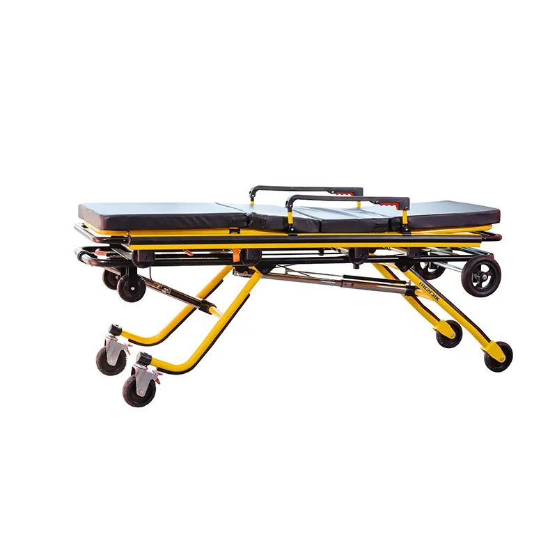 Luxurious Collapsible Ambulance Stretcher Multifunctional Hospital Aluminum Alloy Emergency Foldable Trolley Size