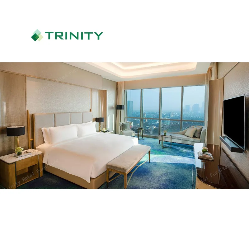 Сделанный на заказ деревянный гостиничный спальный комплект 5 звезд индийский проект интерконтинентальная мебель для