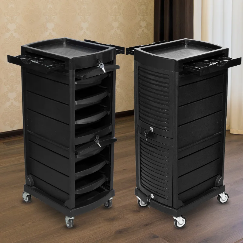 Hair Salon Tool Cart Multifunctional Tool Cabinet Beauty Barber Shop Hair Stylist Salon Trolley F-080