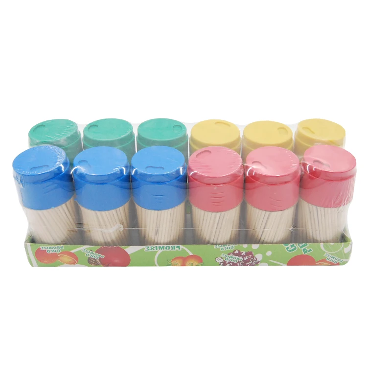 Custom Packaging Logo A Grade 2.2mm  Wooden Toothpicks For Fruit