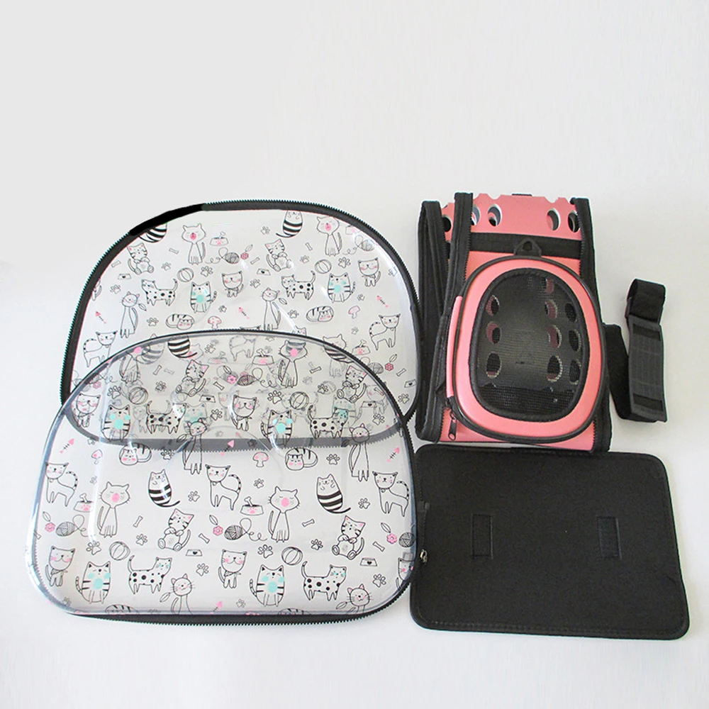 Printed cat bag Foldable portable pet dog bag portable wholesale custom Shoulder dog travel bag