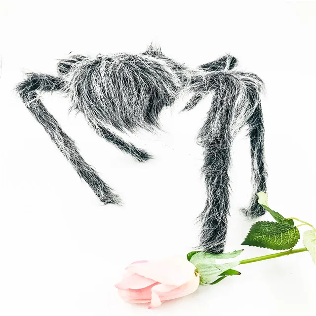 
Wholesale Hairy Black spider Halloween decoration spider for Halloween party decoration set 