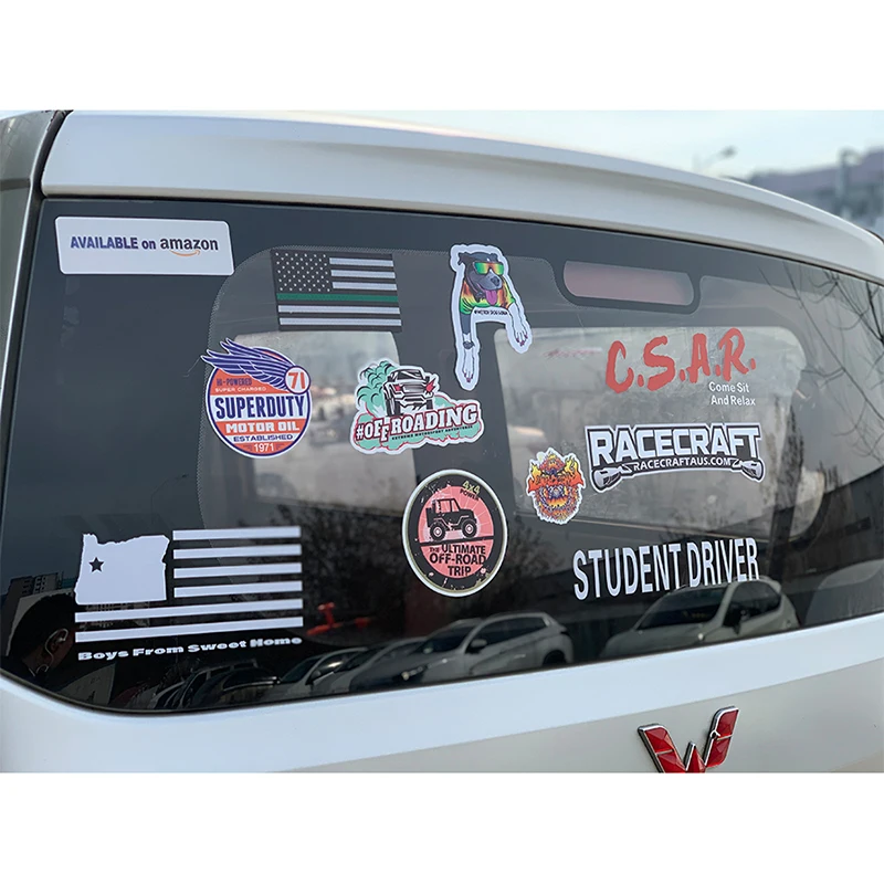 Outdoor Use UV resistant car sticker vinyl Car Window Decal Custom Car Stickers