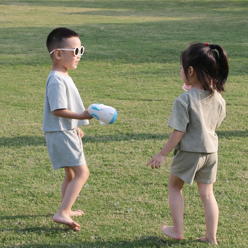 New Style Multiple Wholesale Children Suit Batik Print Crew Neck T Shirt Casual Cotton Kids Clothing Sets For Boys