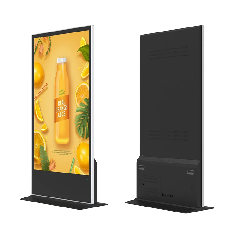 Floor standing vertical digital signage 55 inch touch screen monitor for shopping mall exhibition hall
