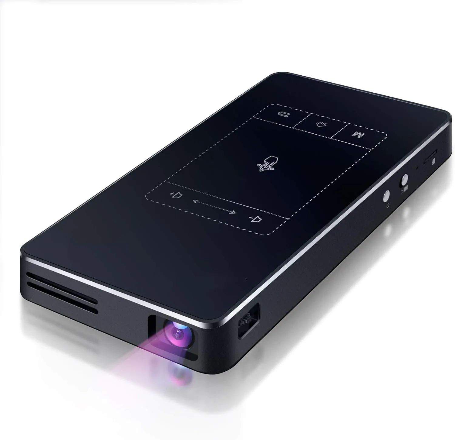 Portable mini projector android 9 1G 8G HD-MI input 3D 4K movie projector P09-II with mirroring DLP projector