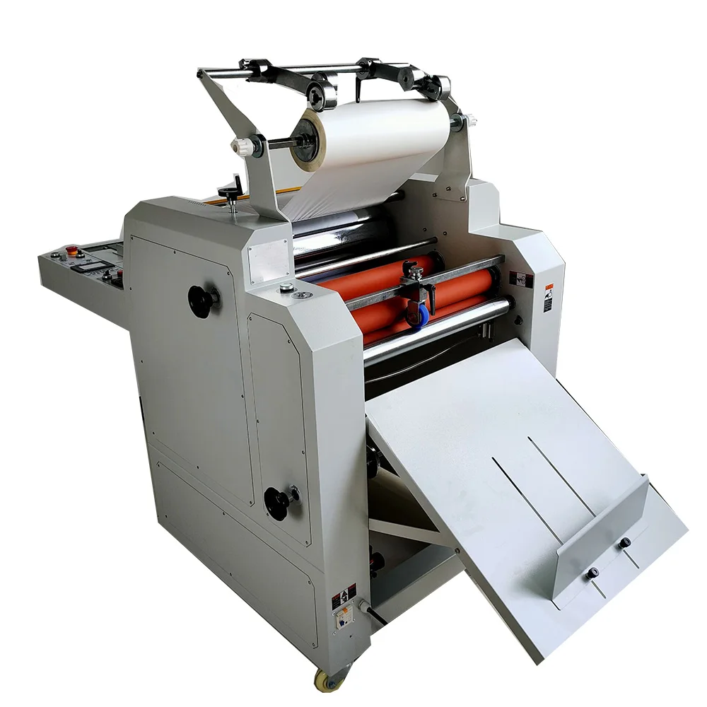 Factory price Automatic Cutting 390mm To 720mm Laminator Heating Tape Paper Table Laminating Machine