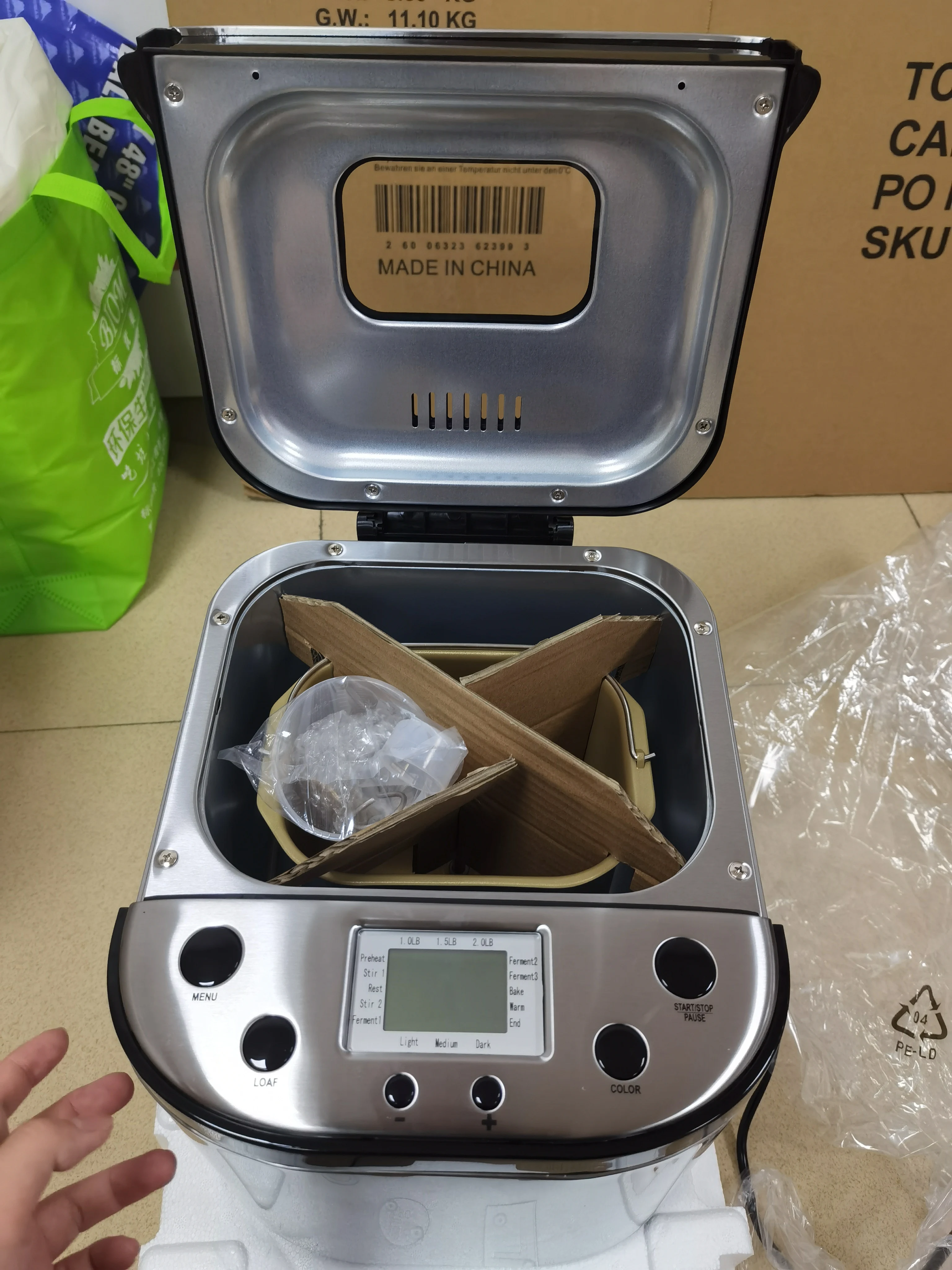 Корпус Автоматическая интеллигентая (ый) Бытовая многофункциональная хлебопечки машина