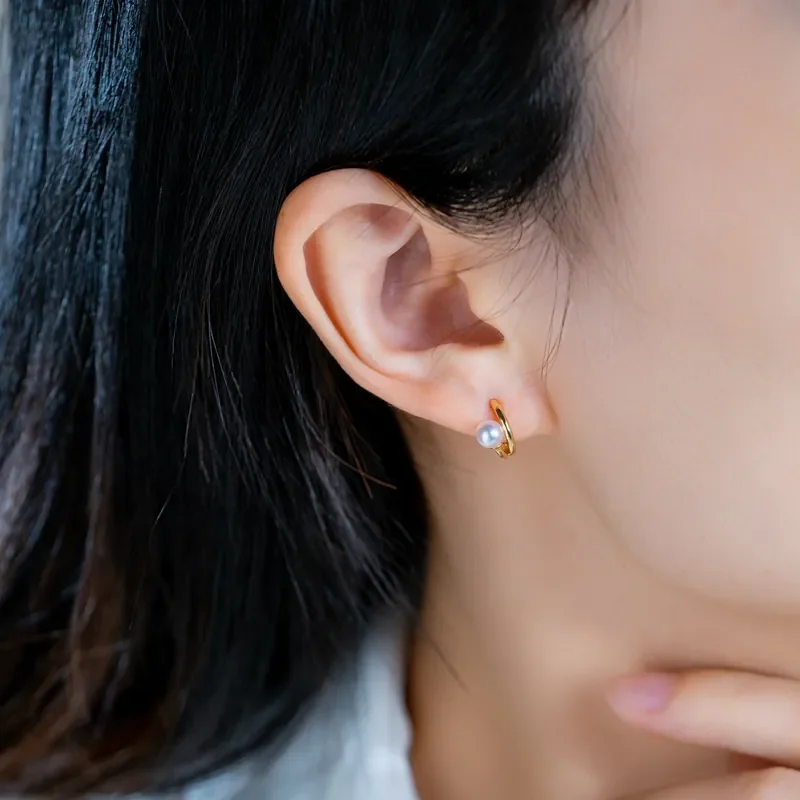 Trendy Romantic Jewelry Simplistic 18K Gold Earrings