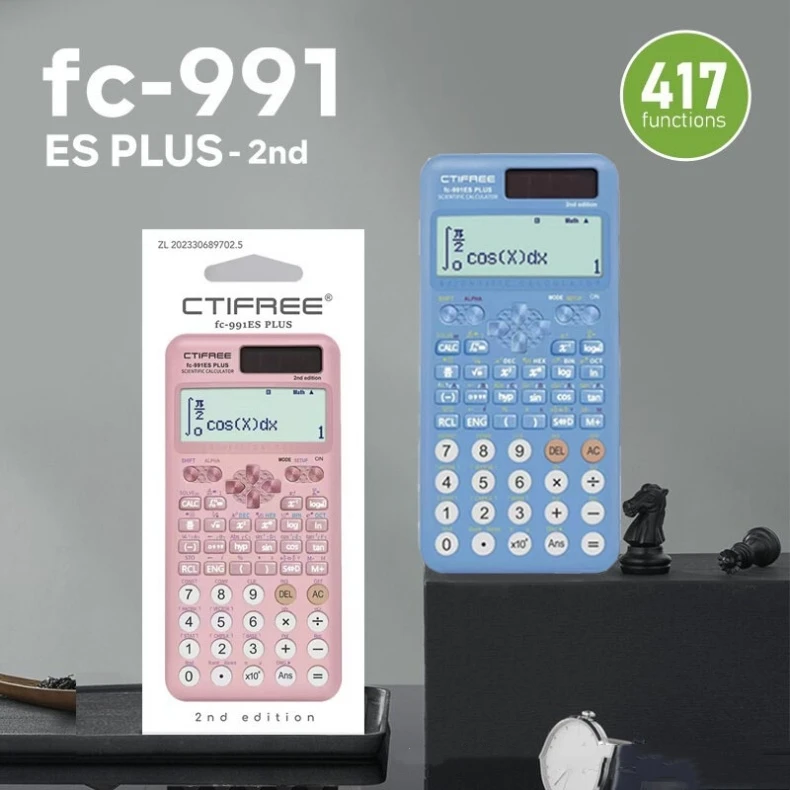 991ES PLUS II Transparent Model Scientific Calculator 417 Functions For Students Back To School calculadora cientifica