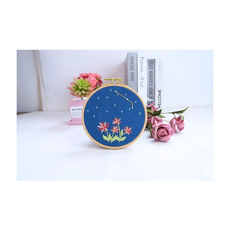 Xiurun  HOT Selling Handmade Embroidery Set Needlework Sewing Craft Libra DIY Embroidery Kits