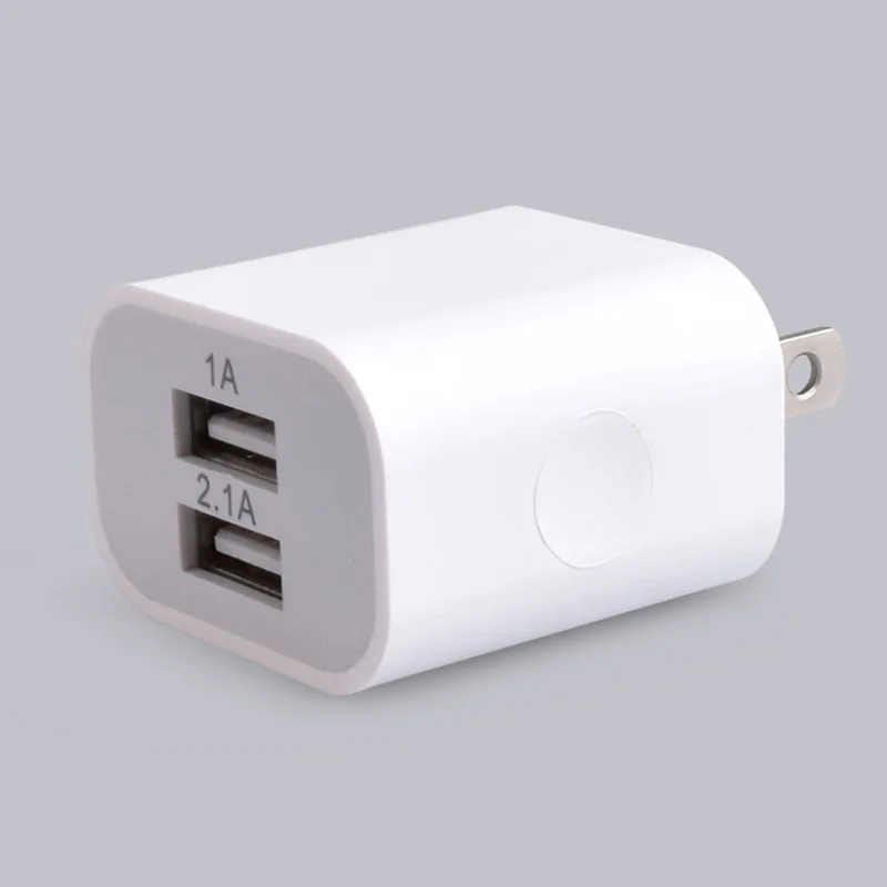 US EU AU UK Plug Dual Ports Wall Adapter Charger For IPhone Samsung SONY Google 5V 2A Fast Mobile Phone USB Charging
