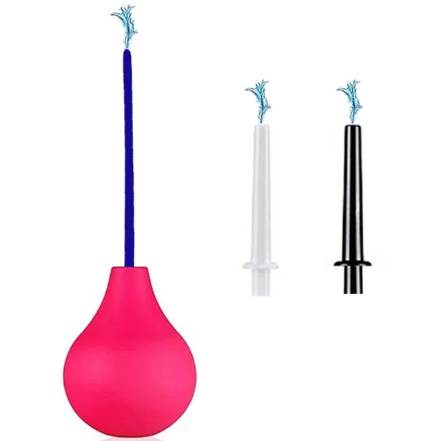 New Silicone Douche Anal Enema Cleaning Pump 225ml Urethral Sonuds Shower Enema Tool Kit For Cleaning