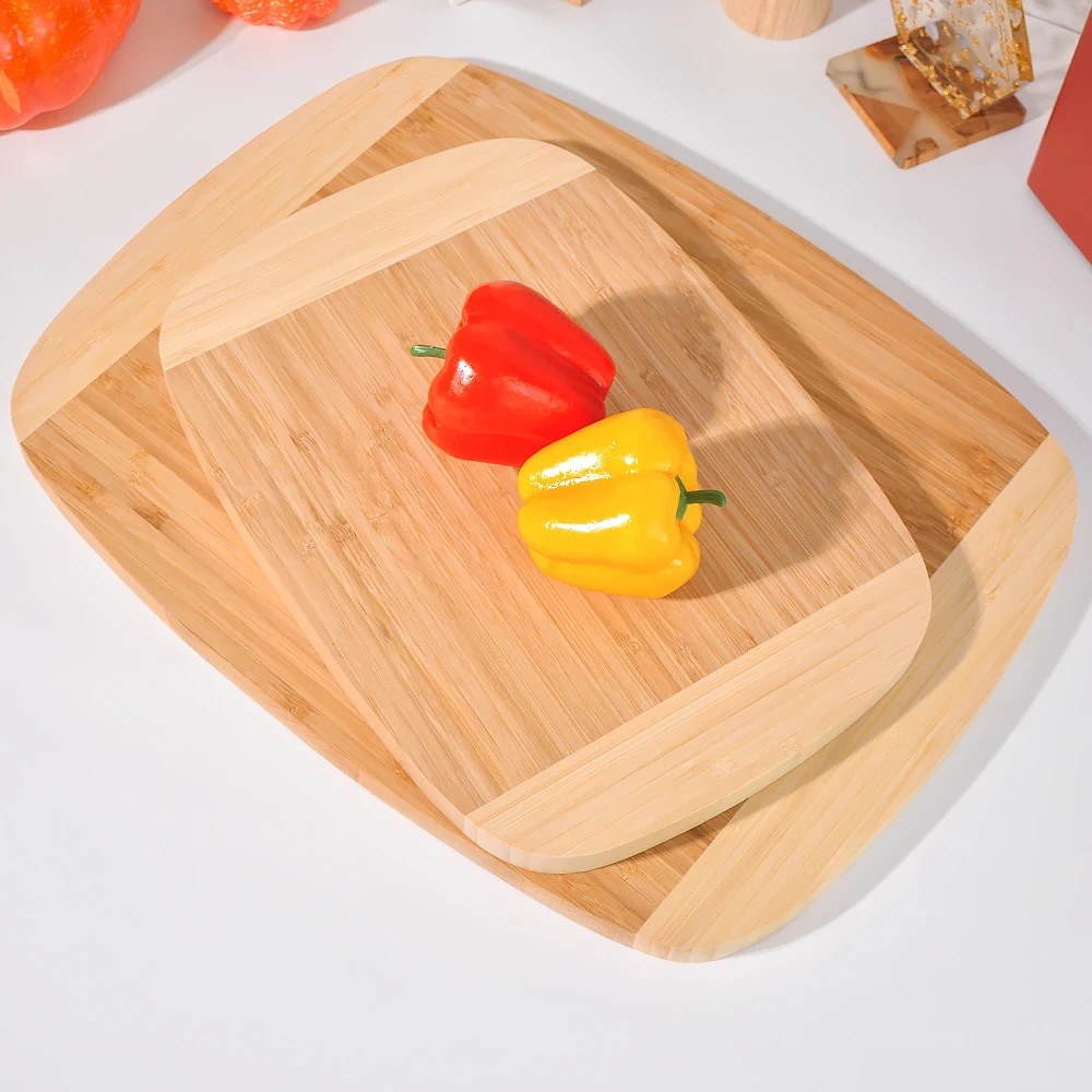 TAOTAOJU Bamboo Wood Kitchenware Double Color Bamboo chopping Board Wholesale High Quality Bamboo Cutting Board for Household